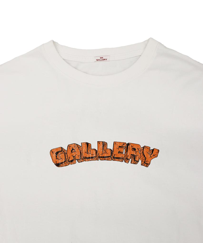 1011 GALLERY Crack Gallery T-Shirts - White