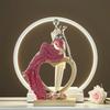 Pretty Decoration Couple Sculpture Resin Statue Bedroom Tabletop Decoration Crafts Family Figurines European Living Domestic Use Wedding Gift