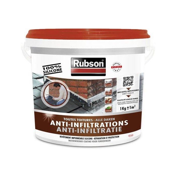 Revêtement élastique imperméabilisant - RUB.STOP - Noir - 5K - Toitures inclinées et plates - Prêt à l'emploi