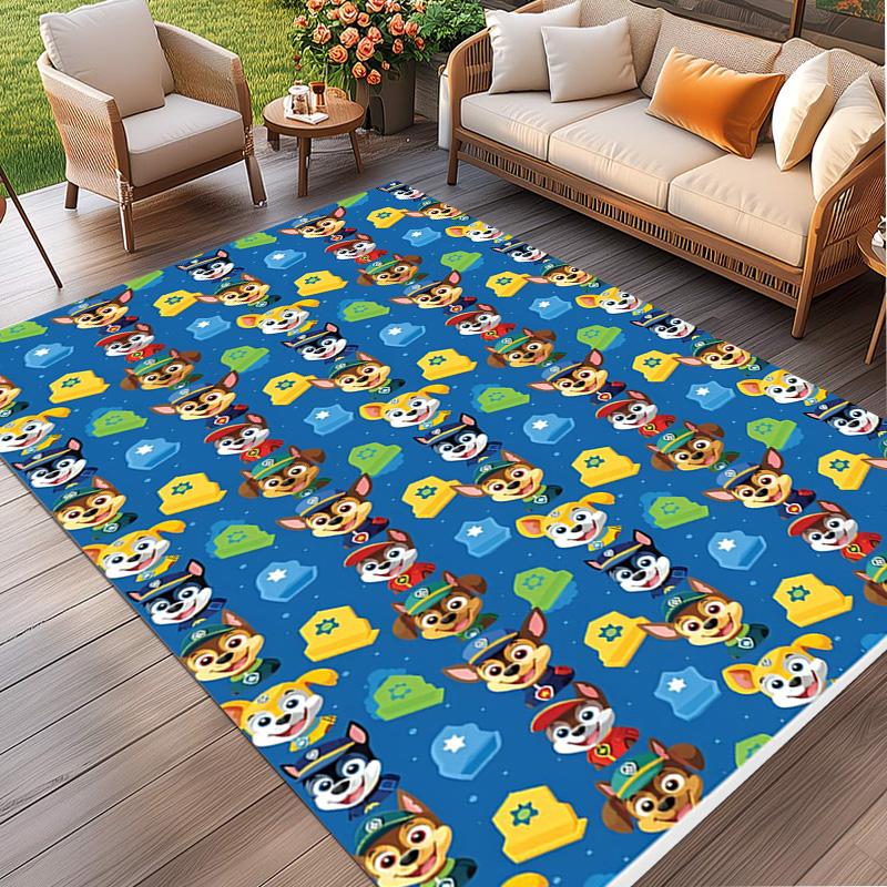 PAW Patrol Print Rug, Washable Floor Carpet, For Entryway Dorm Laundry Room Office Study, Home Decor Birthday Christmas Gift
