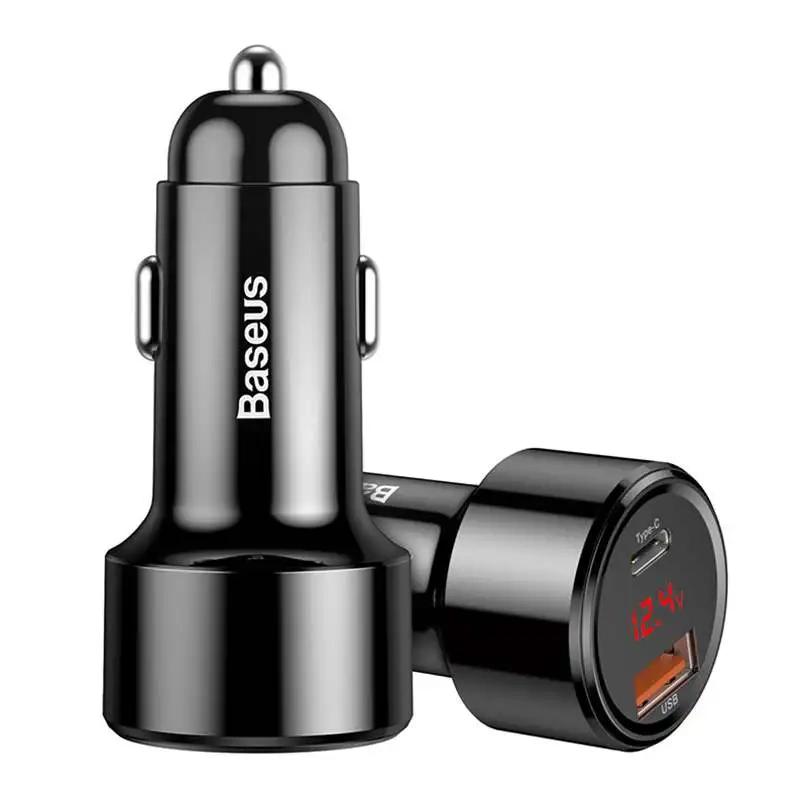 Car Charger Baseus Magic Usb + Usb-C Qc 4.0  Pd 45W (Black)