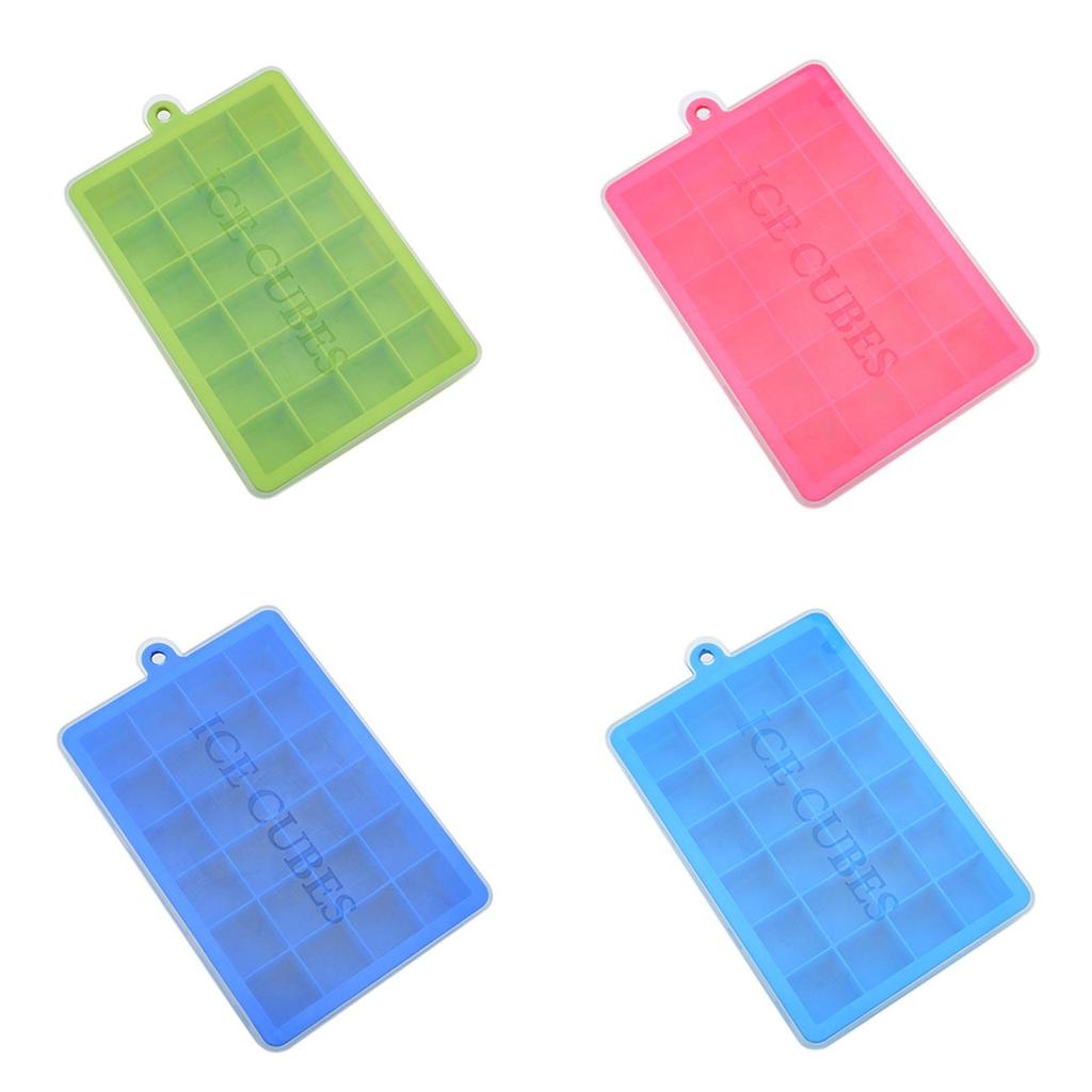 Food Grade Silicone Ice Mold With 24 Compartments For Frozen Snacks And Baby Food Preparation