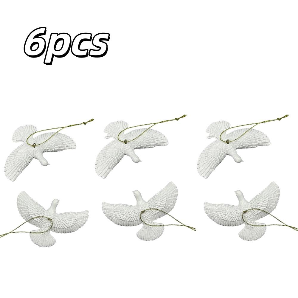 1-4pcs Peace Doves Resin Christmas Decorations Creative Home Festival Sculpture Outdoor Courtyard Friendship Dove Decoration