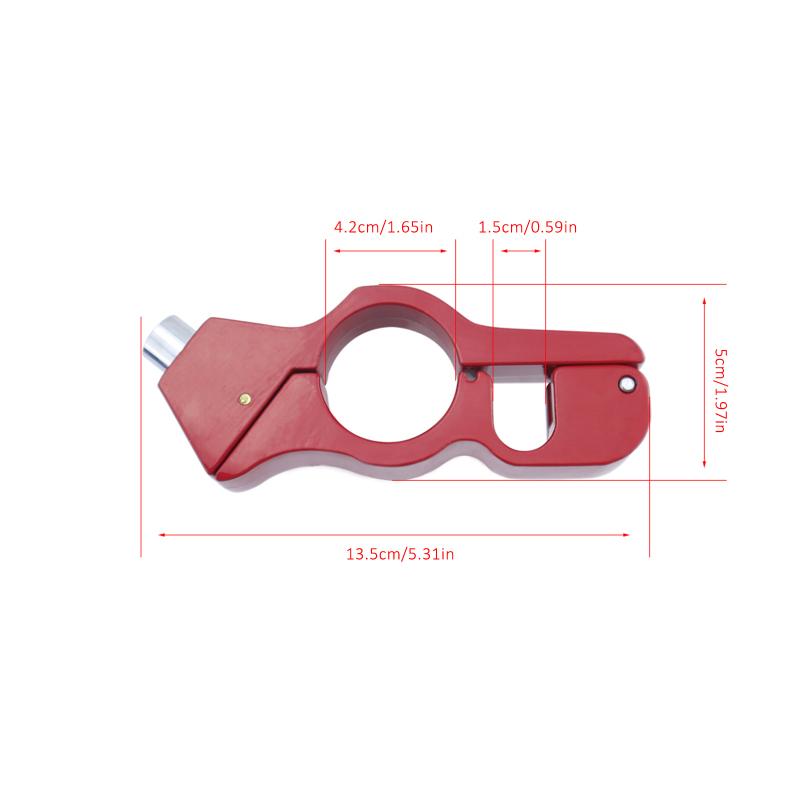Motorcycle Grip Lock Heavy Duty Anti Theft Helmet and Brake Lock Secures Bike Scooter Moped ATV Motorcycle Handlebar Lock
