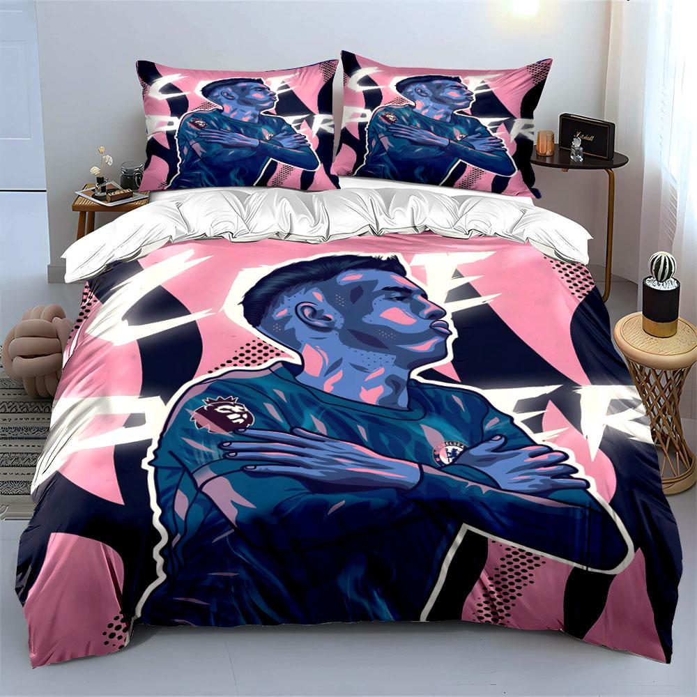 Blue Athlete Graffiti Design. Bedding Sets Duvet Cover Sets Duvet Covers Pillowcases(1 * Duvet Cover 2 * Pillowcases Without Duvet Insert)