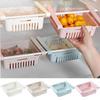 1 Pcs Scalable Refrigerator Storage Basket Living Room Home Storage Box Egg Storage And Organizing Box Refrigerator Shelf