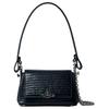Hazel Logo Classic Leather Shoulder Bag Small Women Shoulder Bag Black 46030001WL00C0N401