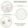 1/4 Stuks Waterdicht en schimmelbestendig Douchegordijn Luxe met Haak Douchegordijn met antislip mat U-vormige mat toiletdekselhoes