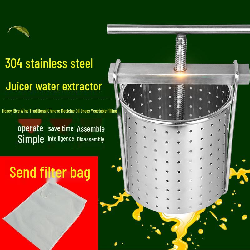 304 Stainless Steel Juicer and Vegetable Pulp Separator - Dumpling Maker, Soy Milk Drainer & Dehydrator