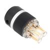 Monoso Power Plug Transparent Pure Copper 24K GoldPlated o Connector Power Plug