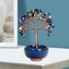 Gemstones Bonsais Tree Miniature Crystal Money Tree Ornament for Fengshuis Enthusiasts Seek Wealth and Positive Energy