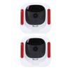 2pack 2K 4MP Window Security Camera 2.4G 5G Dual Band WiFi Smart Indoor Camera with APP for Home Security 140 Deg Wide