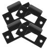 4Pcs Door Reinforcement Plates Stainless Steel Heavy Duty Deadbolt Strike Plates Latch Door Strike Plate Extender Security Kit