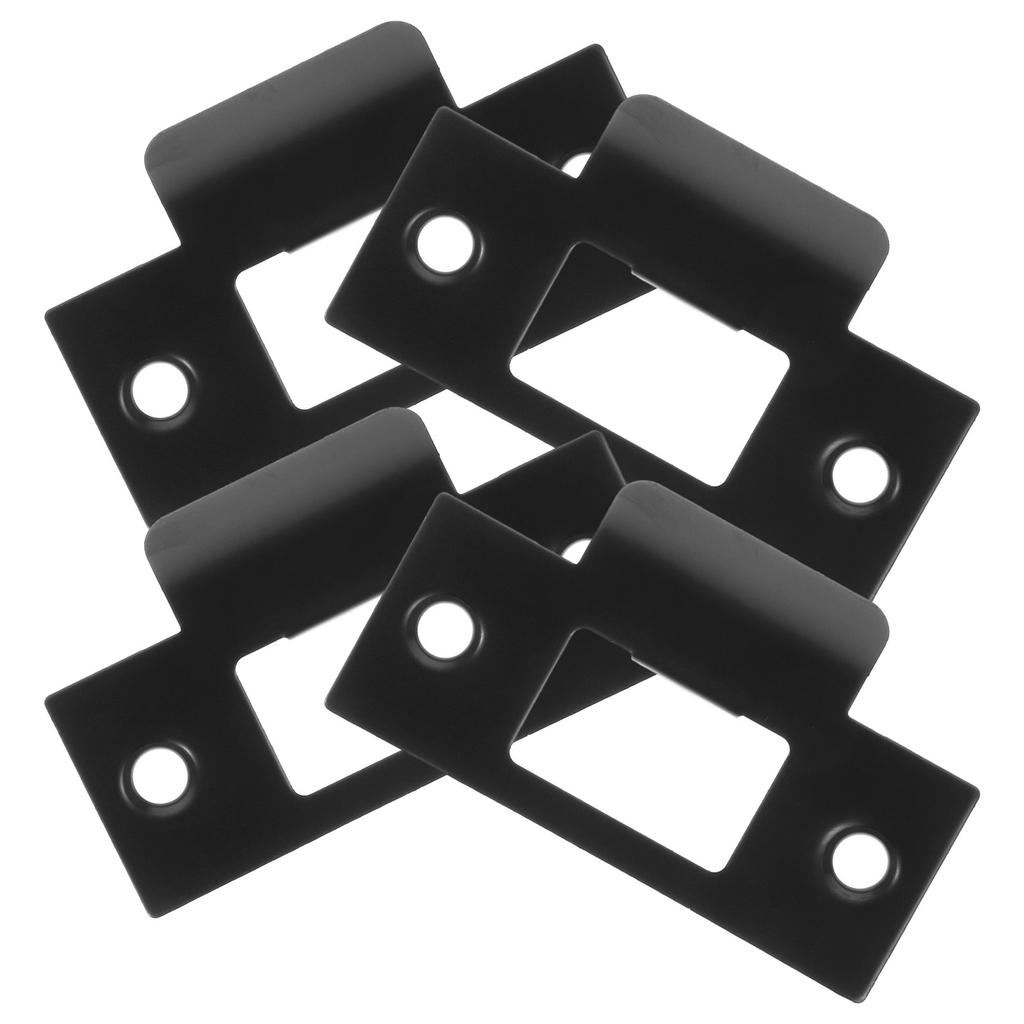 4Pcs Door Reinforcement Plates Stainless Steel Heavy Duty Deadbolt Strike Plates Latch Door Strike Plate Extender Security Kit