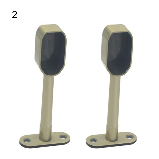 2 st Legering Garderobstång Takmonterat Fäste Klädstång Hållare Spak Fläns