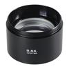 0.5X/0.7X Microscope Camera Lens Aluminium Alloy Auxiliary Barlow Objective Lens Industrial Microscope Barlow Glass Lens