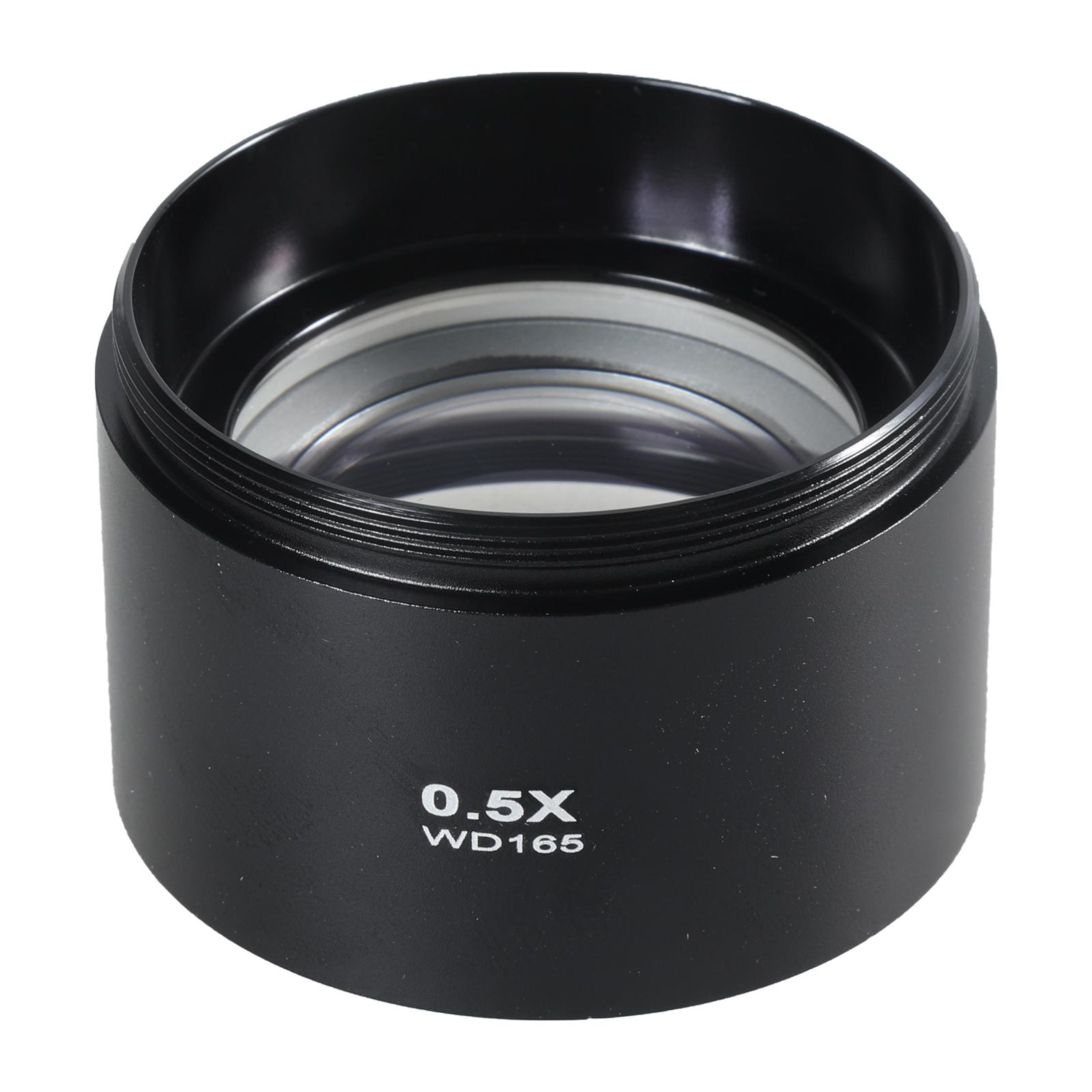 

0.5X/0.7X Об єктив камери мікроскопа Алюмінієвий сплав Допоміжний об єктив Барлоу Об єктив Промисловий мікроскоп Об єктив Барлоу зі скла 5 чорний