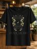 Sp Token Ed Figure With Purple Flowers Shadowy Ritual Styling And Alternative Metal Mood Unisex All Unisex All Tshirt