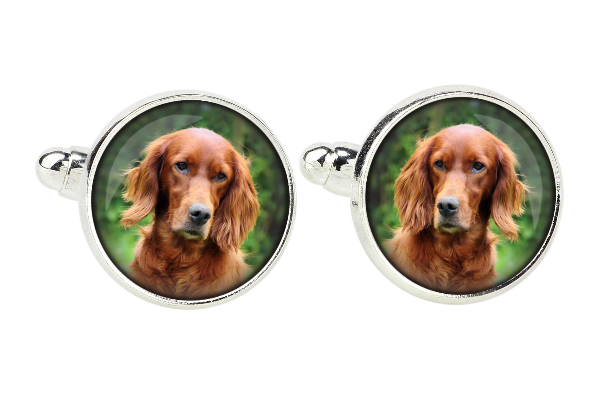 

English setter, Lawerack, Laverack - cufflinks, a shirt accessory, a shirt pendant from the Art-Dog brand срібний