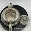 Antique Imitation Wholesale Collection Fu Character Hundred Blessings Silver-Plated Dragon Phoenix Teapot K