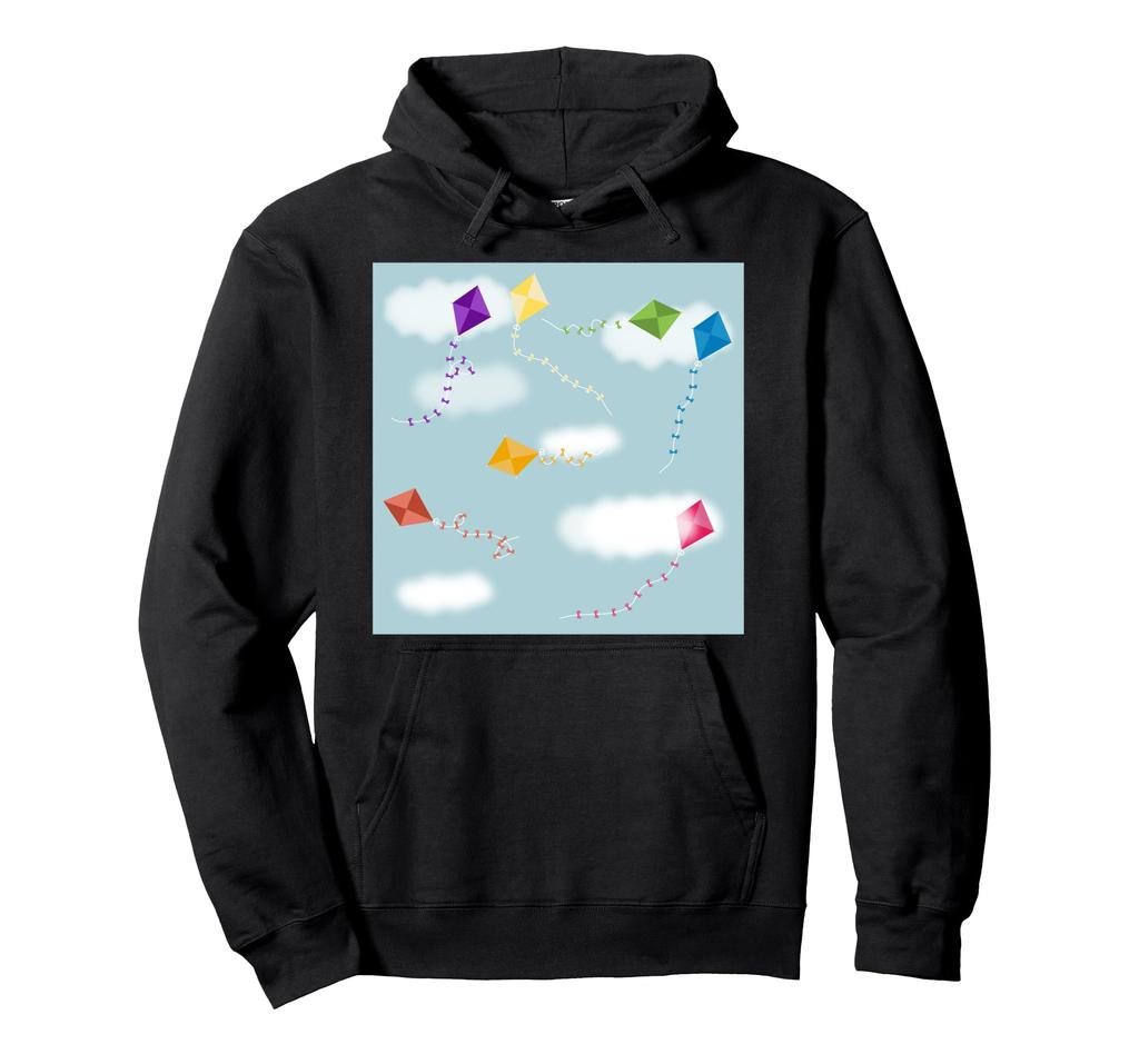 Cute, colorful flying kite patterns. Hoodie