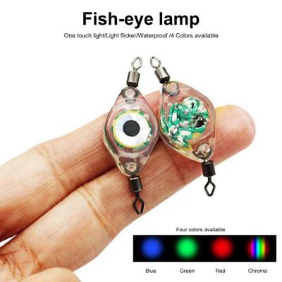 Mini lâmpada de pesca subaquática à prova d'água LED olho de peixe luz submersível queda profunda atração de peixes lâmpada de coleta acessórios de pesca
