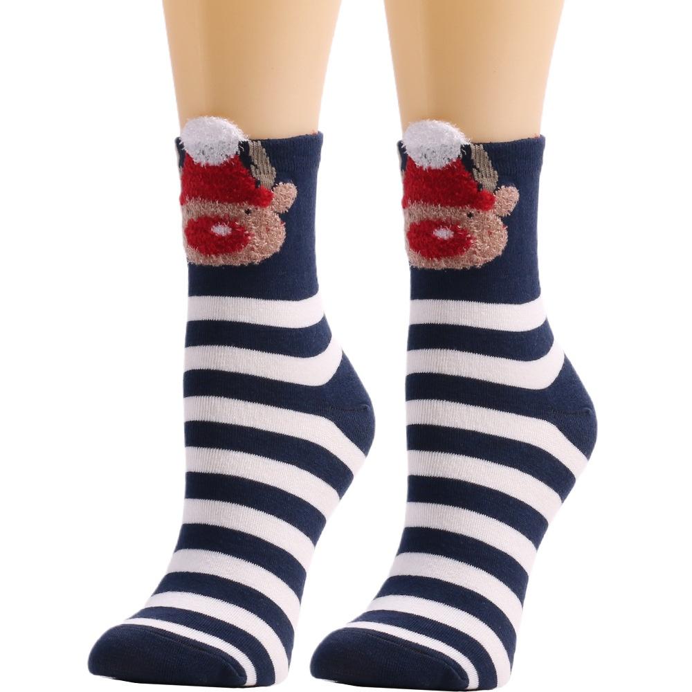 Cute Cartoon Christmas Socks New Elk Women's Socks Mid-tube Christmas Socks 2022 Autumn Collection