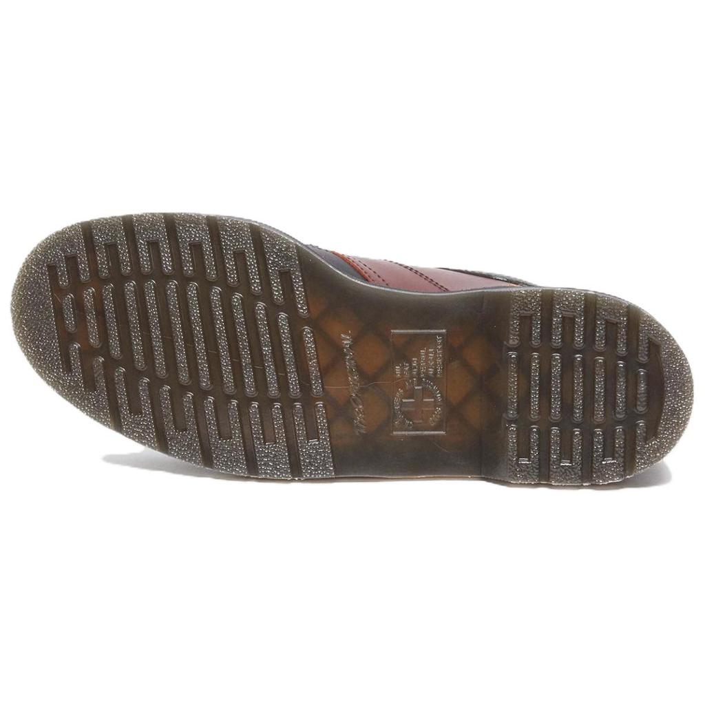 Dr. Martens Leather Fashion Trend Simple Classic Non-Slip Low-Top Casual Shoes Unisex Casual Shoes Black Red 31837146
