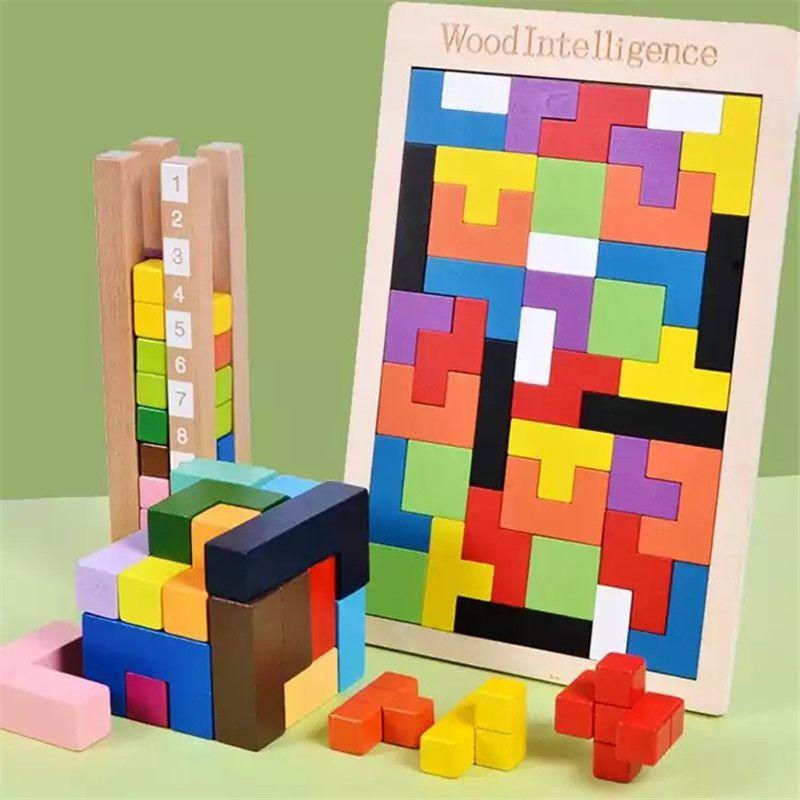 Creative Learning Tetris Educational Toys For Kids Age 3 4 5 6 7 8 Year Girl Boy