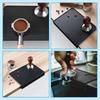 RICISUNG Tamper Mat, Coffee Tamper Mat, Espresso Tamping Mat, L-Shaped, Silicone, Washable, Coffee Supplies, for Home and Commercial Use