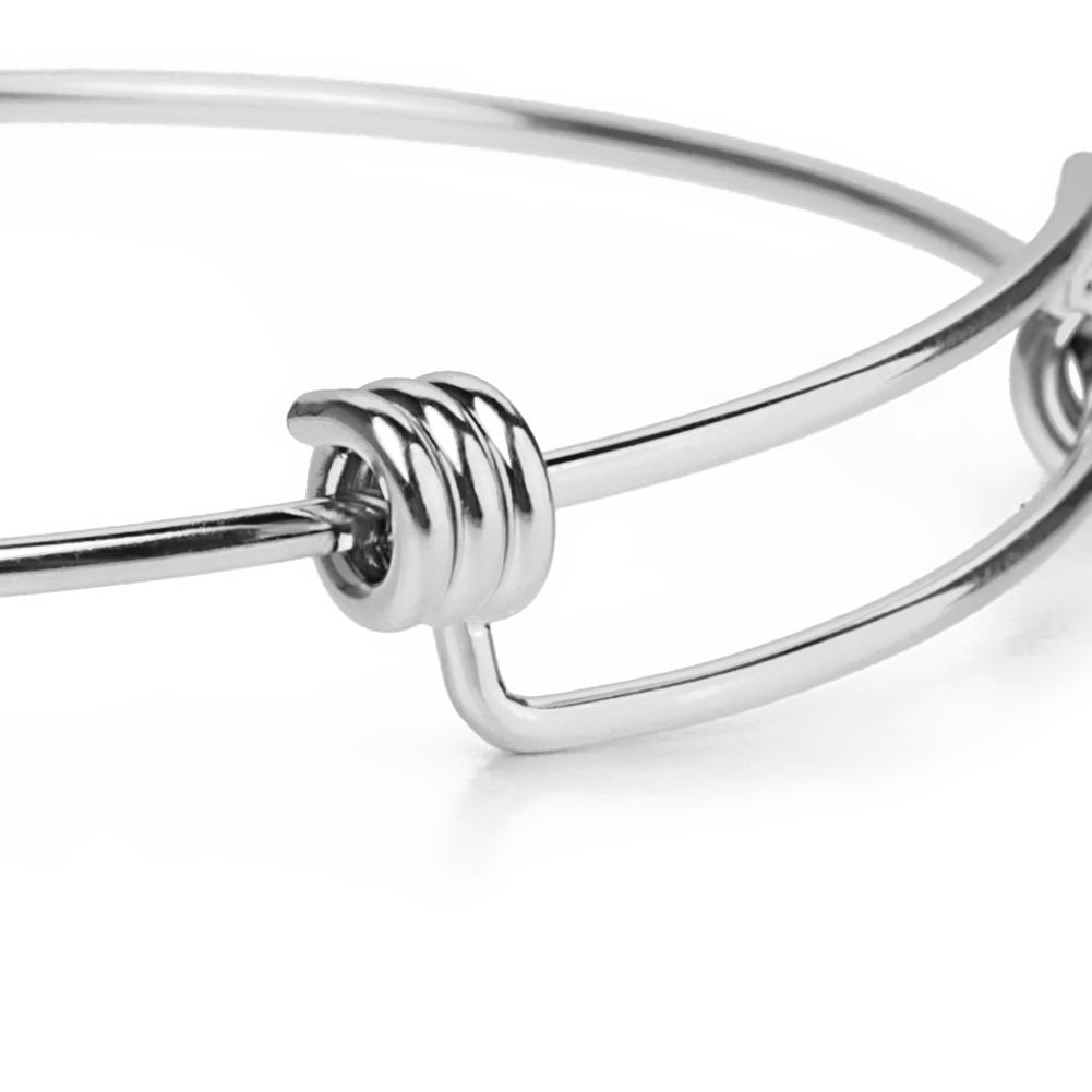High Quality Dia 70mm Adjustable Stainless Steel Bracelet Bangle Bracelet DIY Wrist Jewelry Bracelet Charm Bracelets Wholesale