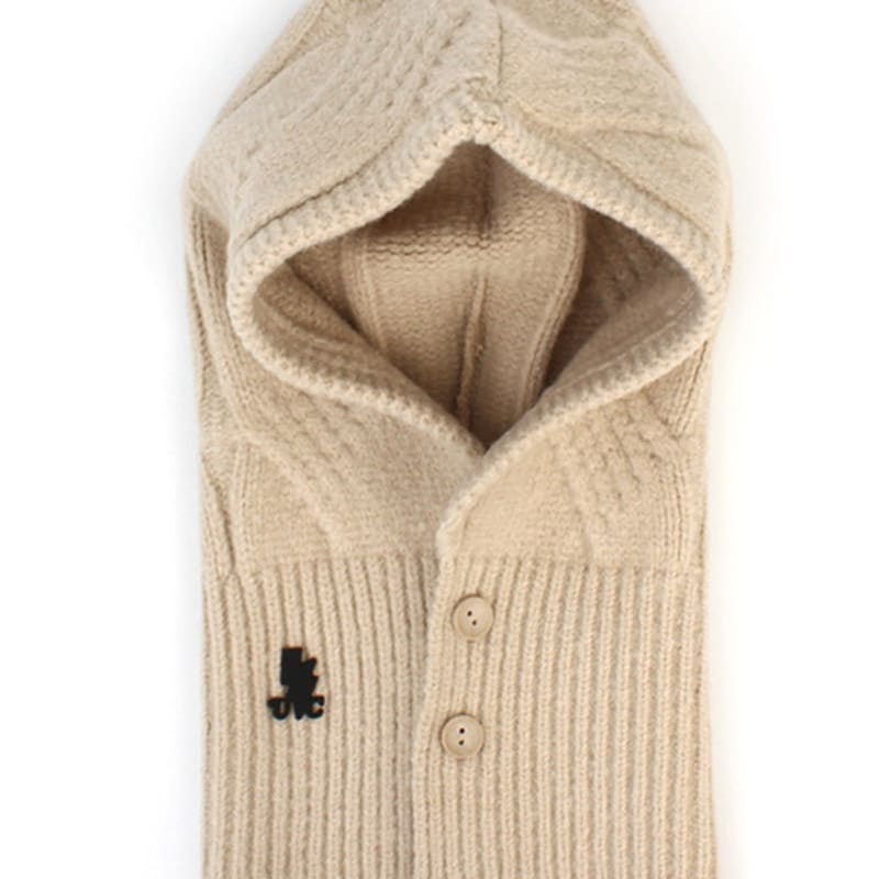 Universal Chemistry Wool Twist Beige Open Balaclava Balaclava