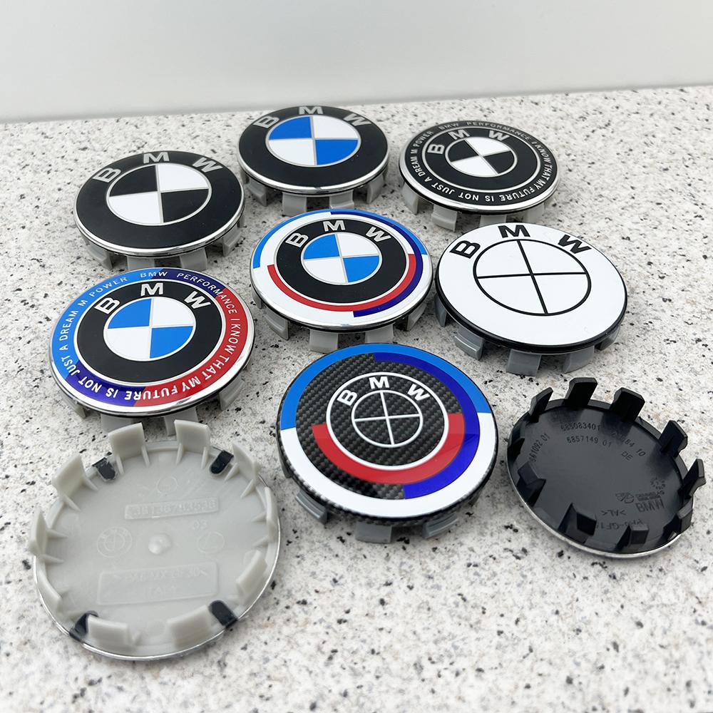 ta124Pcs 56mm 68mm Car Wheel Center Caps For BMW 1 2 3 4 5 6 7 Series E36 E39 E46 E60 E90 E90 G26 X3 X4 X5 X7 X6 G30 F15 G70 G08 G07