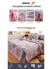 Flannel Snowflake Quilt & Blanket for Sofa or Bed