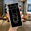 Couple Cartoon Aesth sun moon Phone Case For Google Pixel 9 8 7 6 Pro XL 8A 7A 6A 5 4 5A 4A 3A XL 5G soft Clear TPU Cover