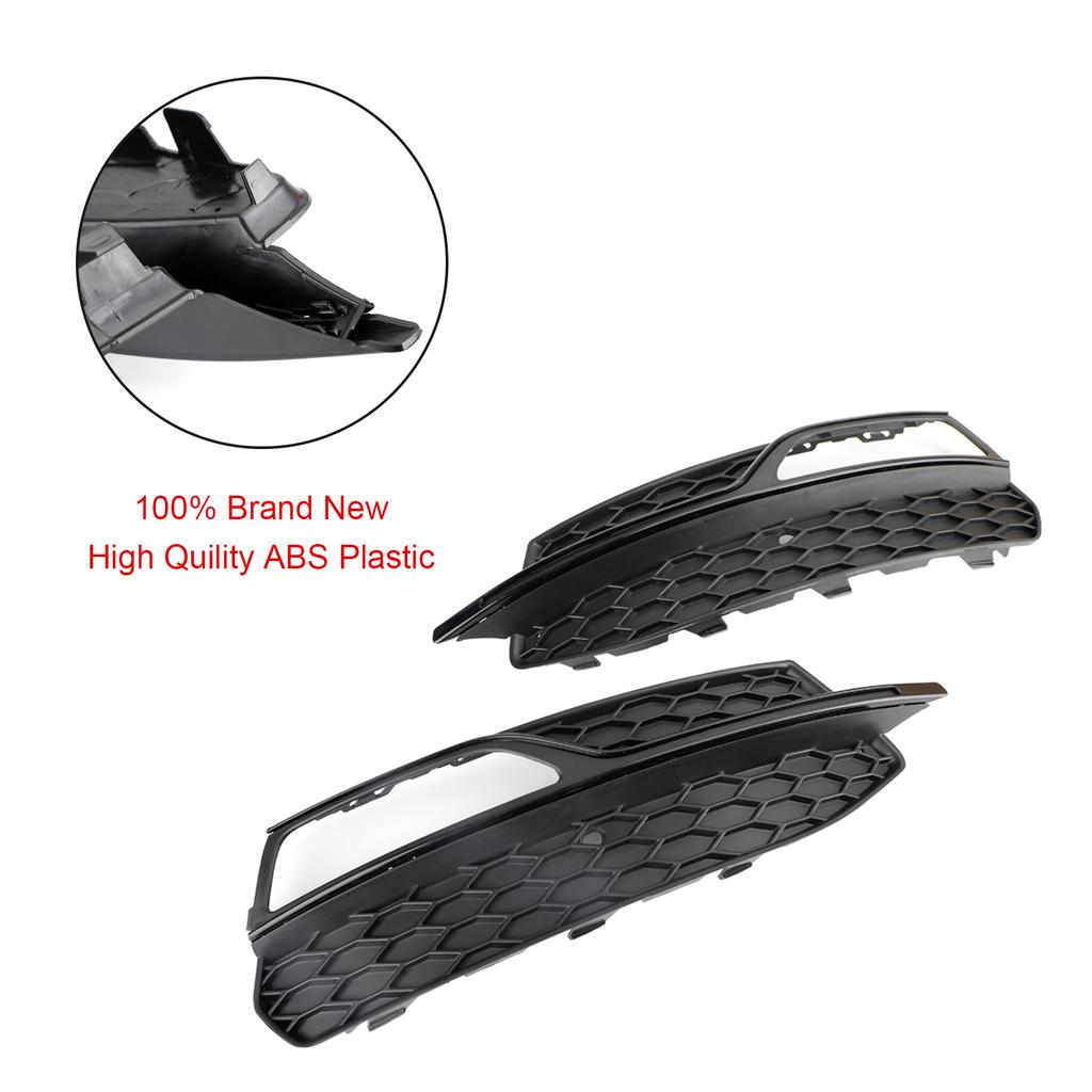 Lower Bumper Fog Light Cover Grill Grille 8V3807681G 8V3807682G Fit for A3 S3 S-Line 2013-2016