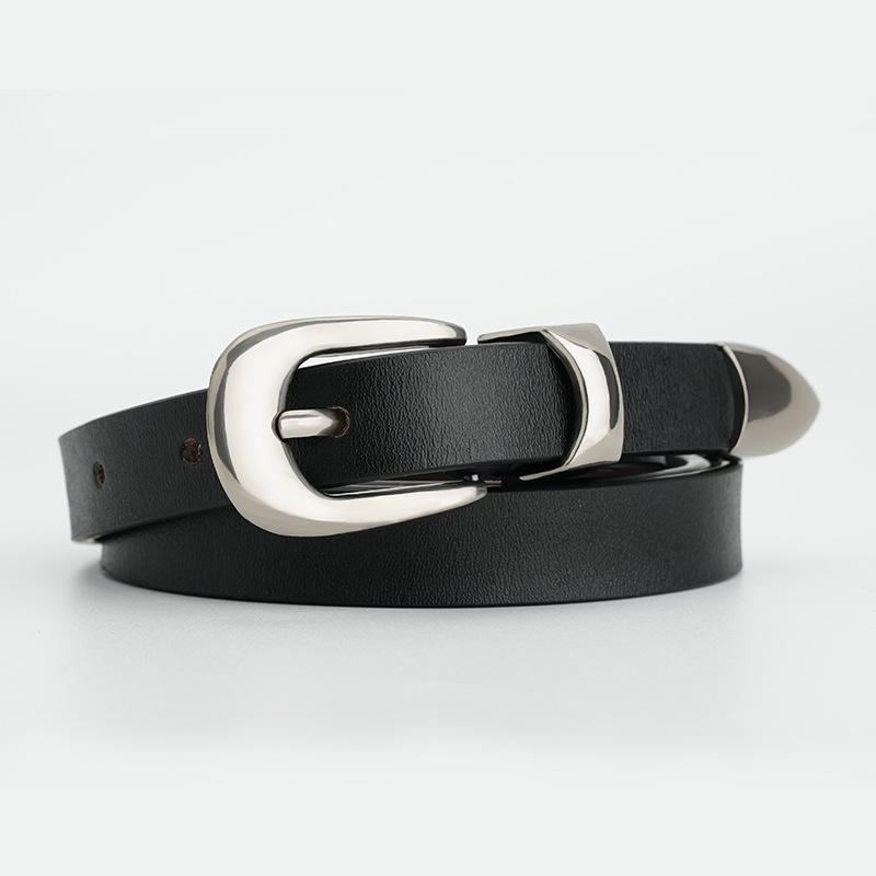 Retro Cowhide Women's Belt Casual Slim Long Skirt Clothing Accessories Belt Classic Women's Belt