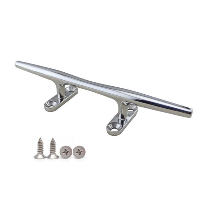 Boat Cleat Open Base 4/5/6//8/10/12 Inch, Dock Cleat 316 Stainless Steel Marine Grade Boats Hollow Base Cleats