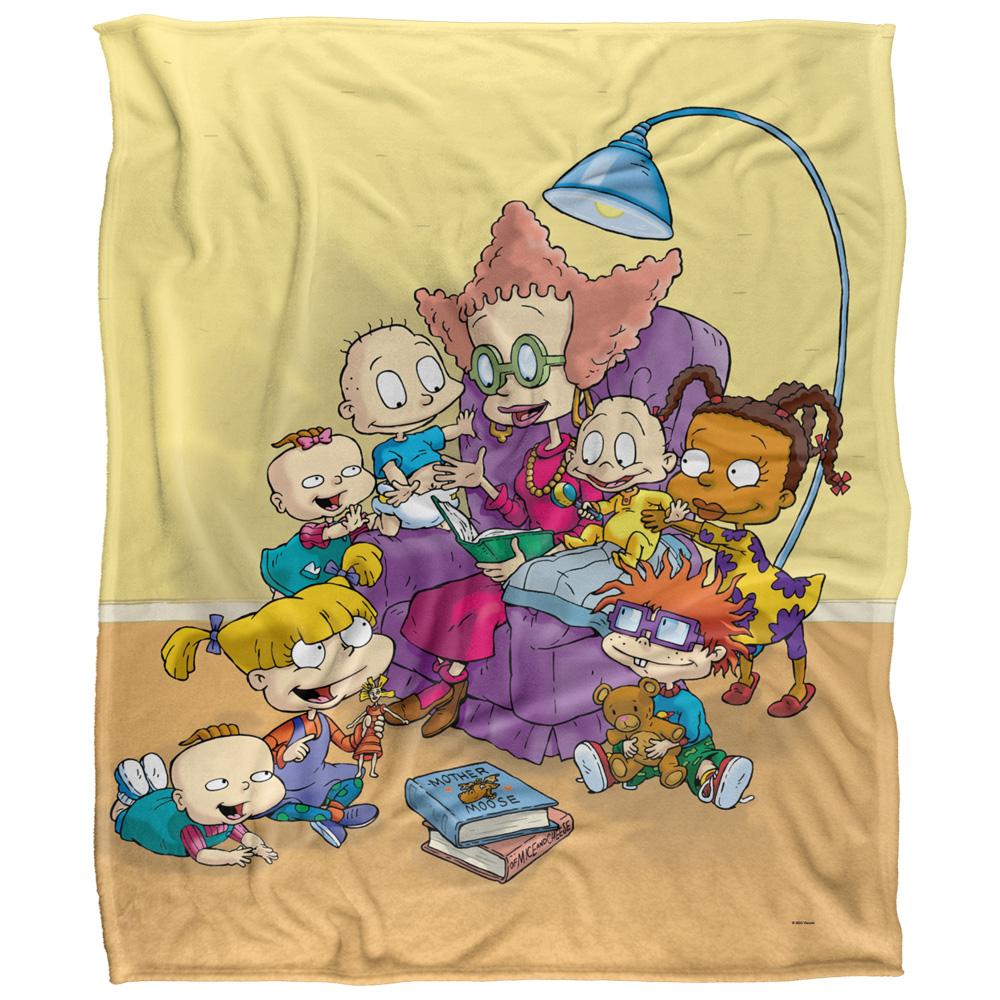 Rugrats Get Caught Silky Reading Supersoft Blanket