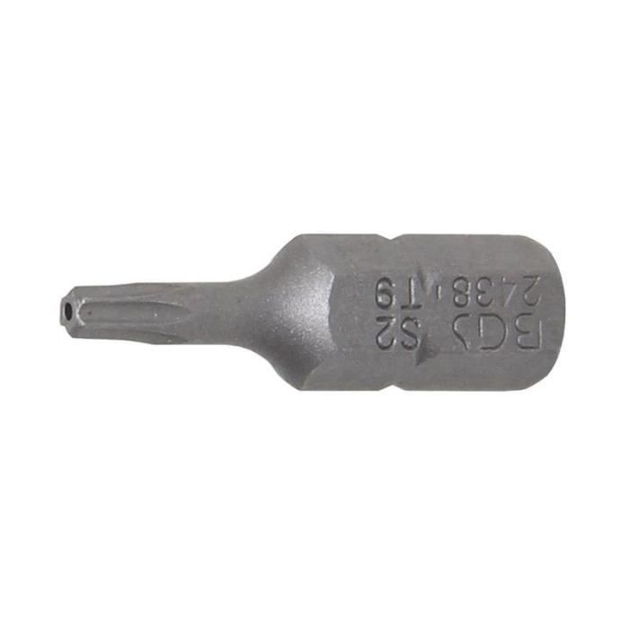 Embout 6,3 mm (1/4") profil T (pour Torx) avec perçage T9