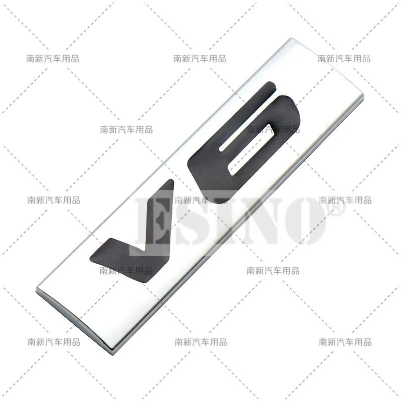 3D Metall Chrom Zinklegierung Emblem Universal V6 Logo Auto Plakette Karosserie Kofferraum Kotflügel Klebe Emblem Autozubehör