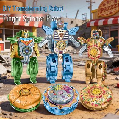 Creative Transforming Robot Fidget Spinner - Educational Toy for Kids