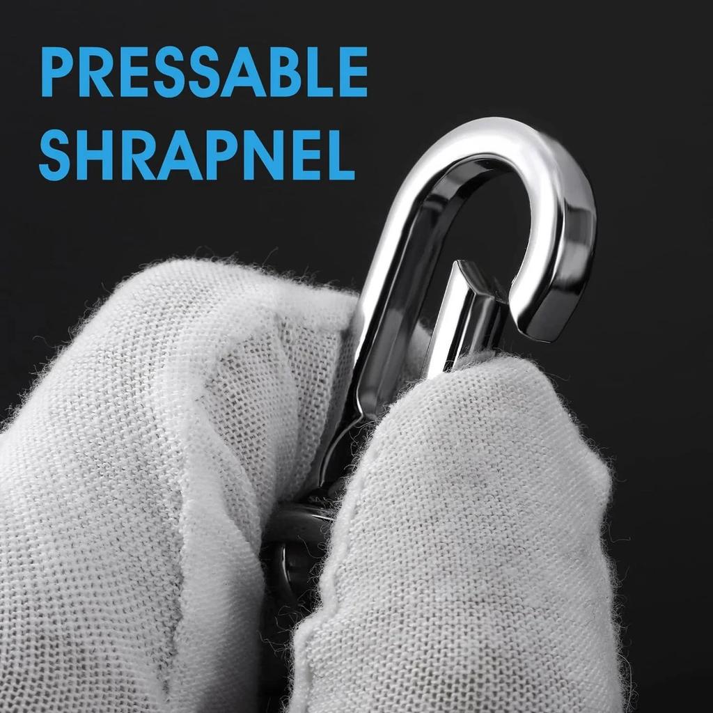 Classic Men Stainless Steel Gourd Buckle Keychain Waist Belt Clip Anti-lost Buckle Hanging Fashion Key Ring Car Decoration Gift