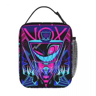 Vox Hazbined Cartoon Insulated Lunch Bags Leakproof  Hazbins Meal Container Thermal Bag Tote Lunch Box Picnic Bento Pouch