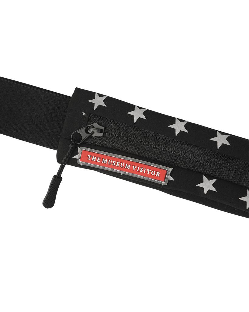 THEMUSEUMVISITOR Star Printed Belt Bag (Black)