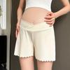Plus Size Summer Maternity Anti-Exposure Ice Silk Cotton Shorts