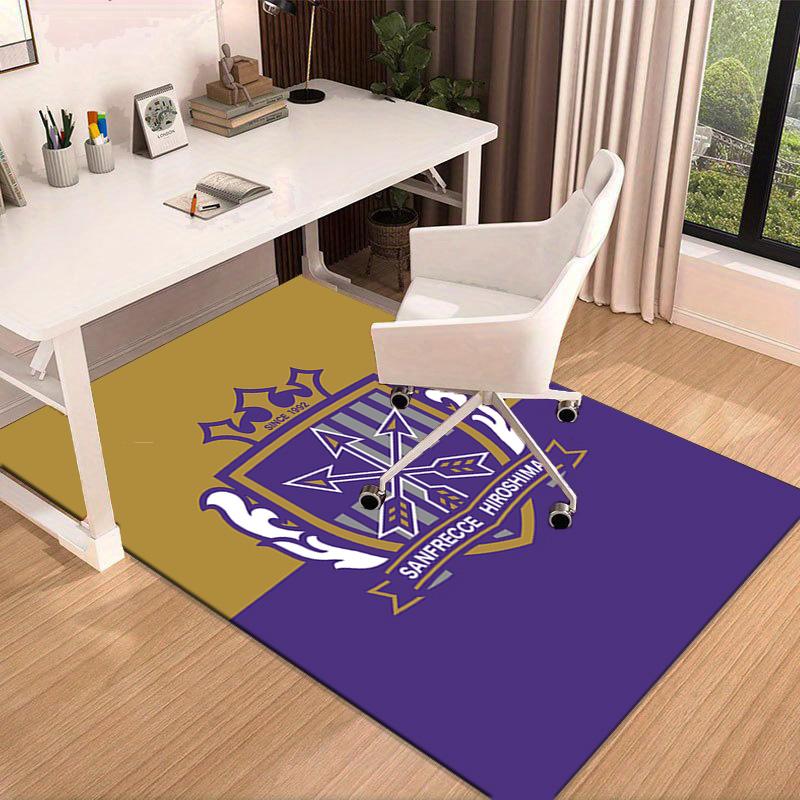 Football Club Emblem Printed Area Rug for Office, Chair Rug, Decorative Carpet Floor Mat, Large Size Fan gifts Christmas gifts