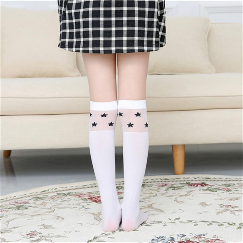 White school girls over the knee high long socks cartoon cat/star/heart/stripe design baby kids child student princess stockings