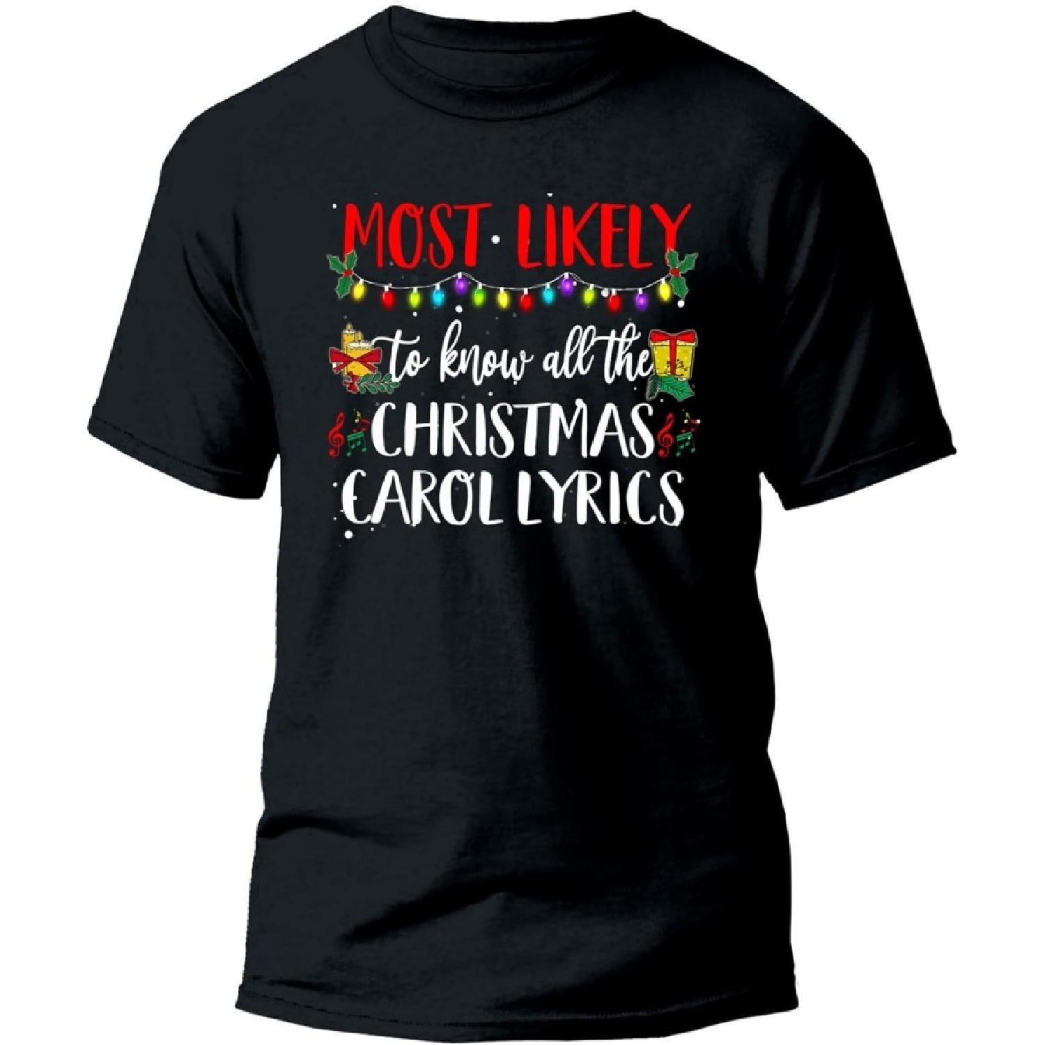 Most Likely to Know All The Christmas Carol Lyrics Family Xmas Holiday S