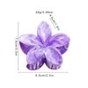 8cm Marble Pattern Frangipani Flower Hair Claw for Women Handmade Dyeing Design Acrylic Large Shark Clips Vacation Accessories